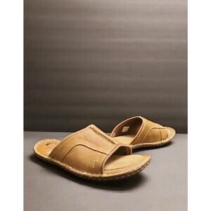 MARGARITAVILLE Soles Of The Tropics Slip On Slide Sandals Mens 10 Brown Beach